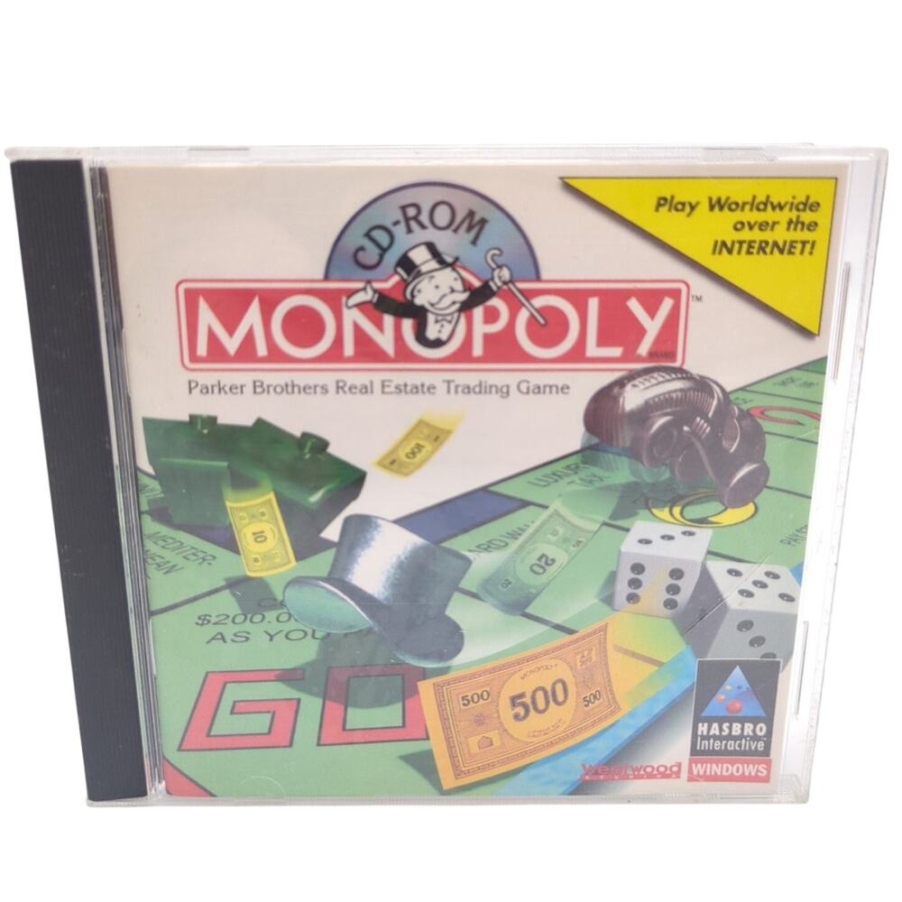 Monopoly PC CD-ROM Video Game Online Multiplayer Windows 3D Animation